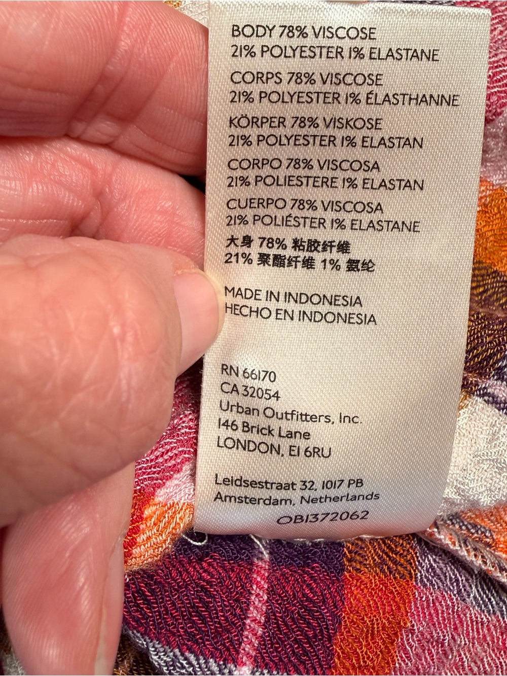 Pilcro Plaid Ruffle Button Front Blouse Small Boho Cottagecore Fall Top - Picture 8 of 12